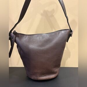 Vintage Coach Bleecker Mini Duffle 32281 — Brown Glovetanned Leather Bucket Bag